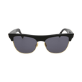 Bottega Veneta Half Frame Sunglasses — Black