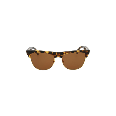 Bottega Veneta Half Frame Sunglasses — Brown