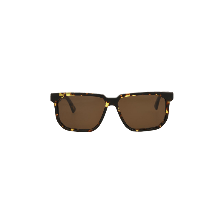 Bottega Veneta Square Sunglasses — Brown