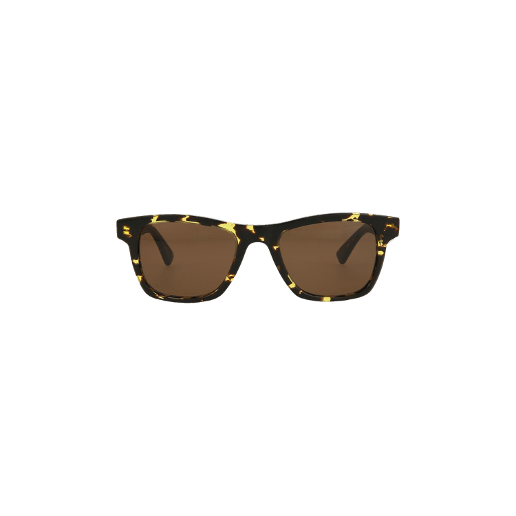Bottega Veneta Square Sunglasses — Brown