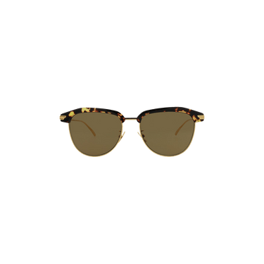 Bottega Veneta Half Frame Sunglasses — Brown