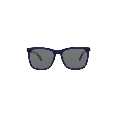 Saint Laurent Square Sunglasses — Blue
