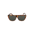 Saint Laurent Square Sunglasses — Brown