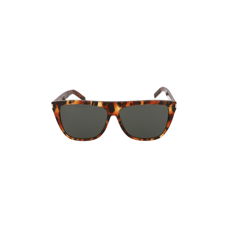 Saint Laurent Square Sunglasses — Brown