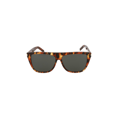 Saint Laurent Square Sunglasses — Brown