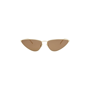 Saint Laurent Cat Eye Sunglasses — Gold