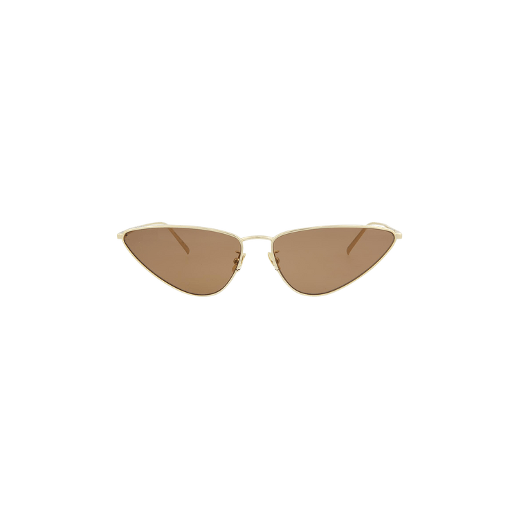 Saint Laurent Cat Eye Sunglasses — Gold