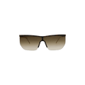 Saint Laurent Mask Sunglasses — Brown