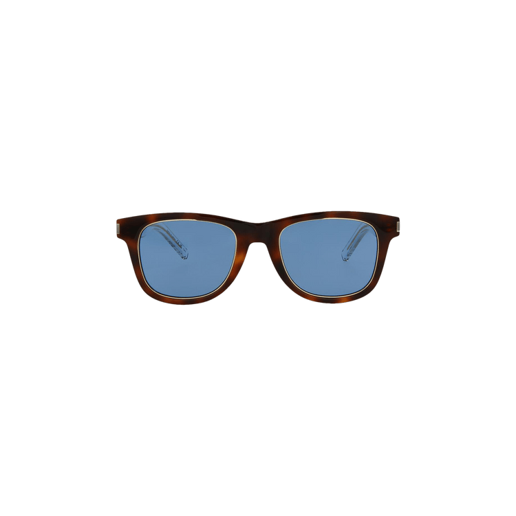 Saint Laurent Square Sunglasses — Brown