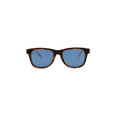 Saint Laurent Square Sunglasses — Brown