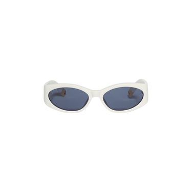Jacquemus Ovalo Sunglasses — White