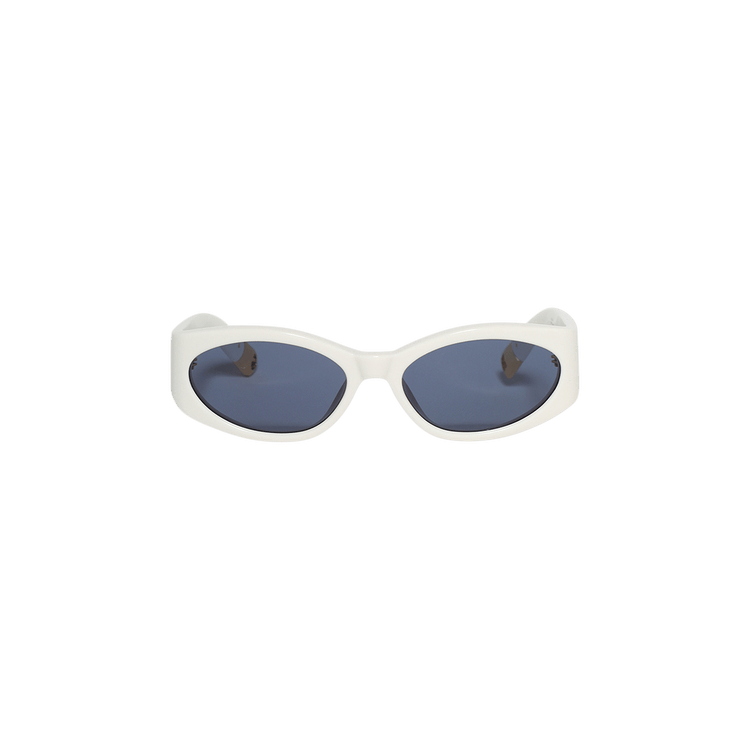 Jacquemus Ovalo Sunglasses — White