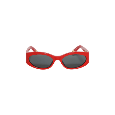 Jacquemus Ovalo Sunglasses — Red