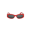 Jacquemus Ovalo Sunglasses — Red