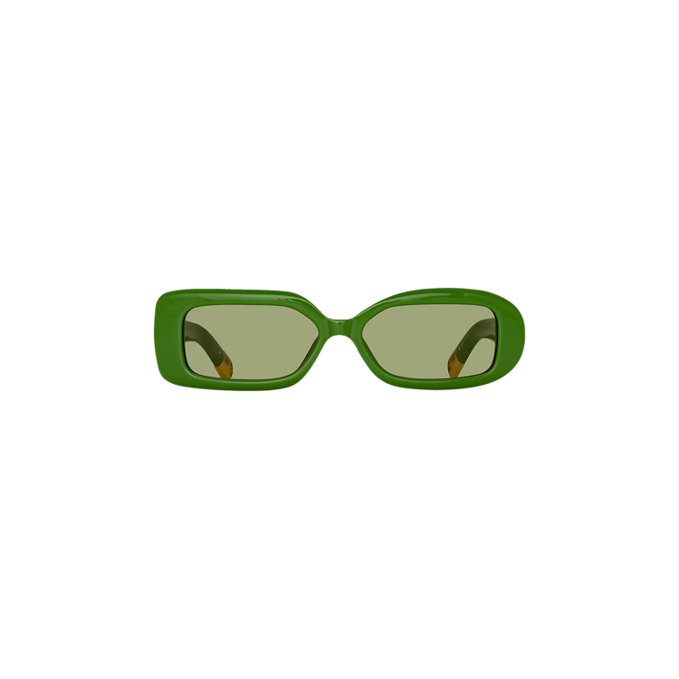 Jacquemus Rond Rectangular Sunglasses — Green