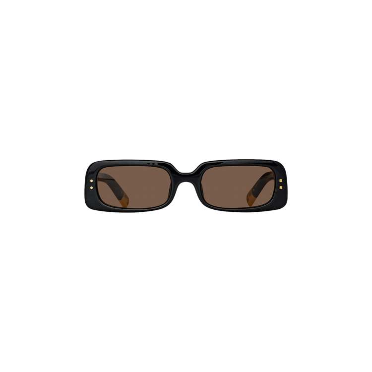 Jacquemus Azzurro Rectangular Sunglasses — Black