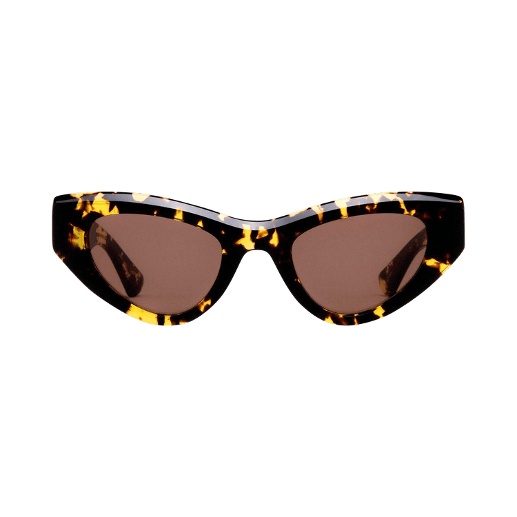 Bottega Veneta Cat Eye Sunglasses — Brown