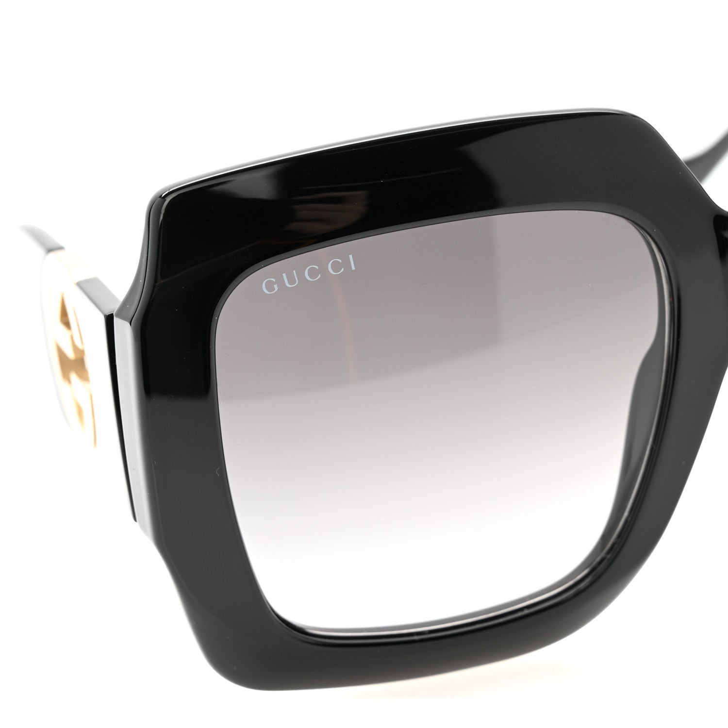 Gucci Square Sunglasses — Black GG1022S