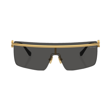 Miu Miu Shield Sunglasses — Gold