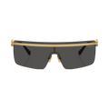 Miu Miu Shield Sunglasses — Gold