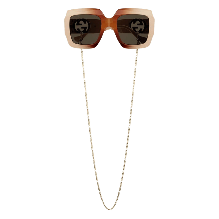 Gucci Square Sunglasses — Brown