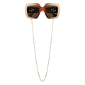 Gucci Square Sunglasses — Brown