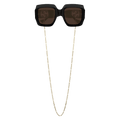 Gucci Square Sunglasses — Black