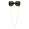 Gucci Square Sunglasses — Black