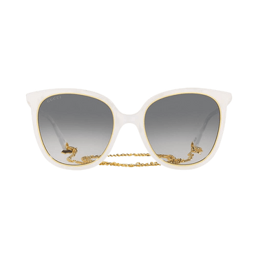 Gucci Round Sunglasses — White