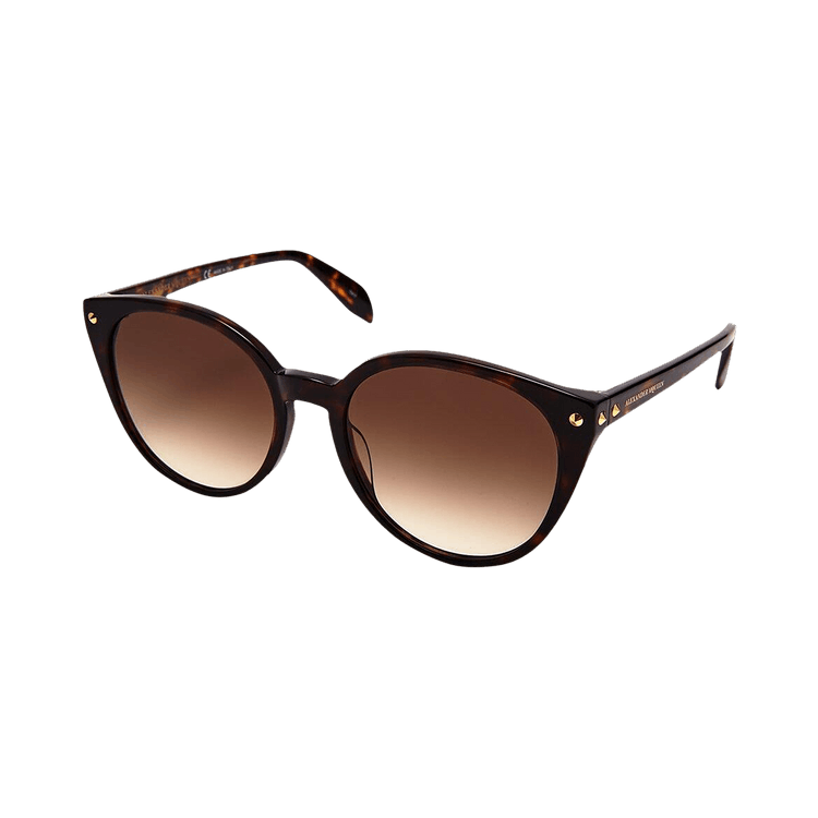 Alexander McQueen Round Sunglasses — Brown