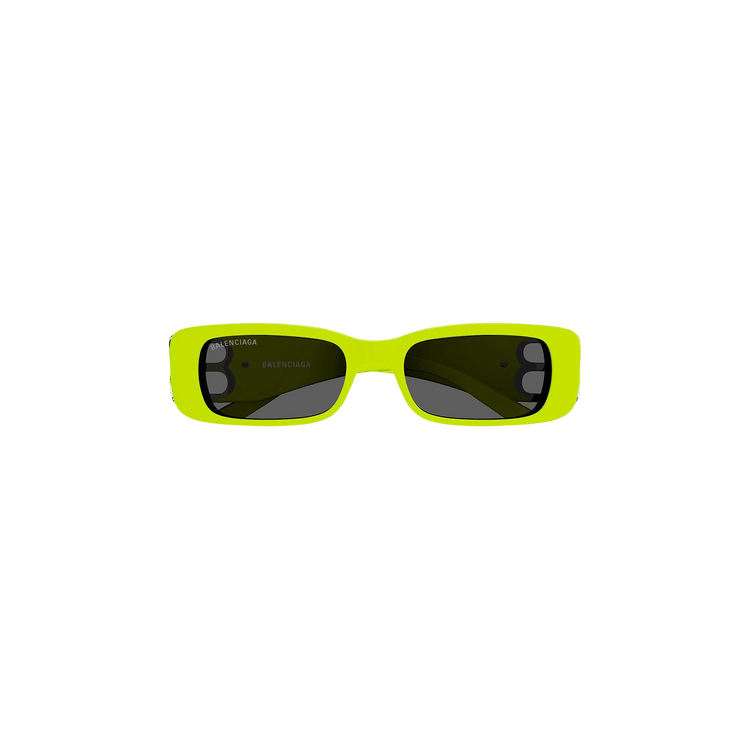 Balenciaga Rectangular Sunglasses — Yellow