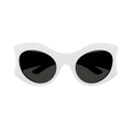 Balenciaga Round Sunglasses — White