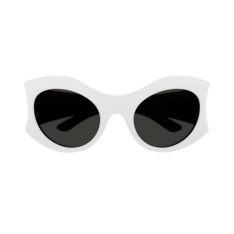 Balenciaga Round Sunglasses — White
