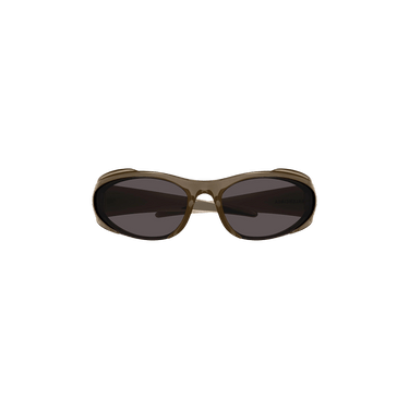 Balenciaga Shield Sunglasses — Brown