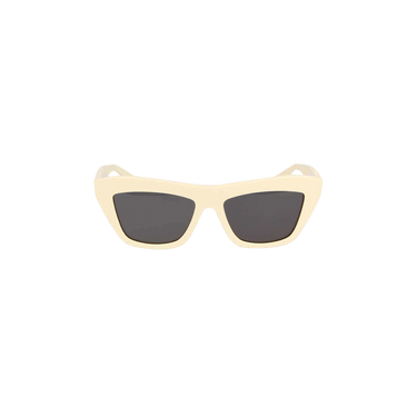 Bottega Veneta Square Sunglasses — Cream