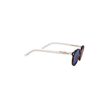 Saint Laurent Round Sunglasses — Brown