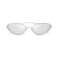 Saint Laurent Cat Eye Sunglasses — Silver