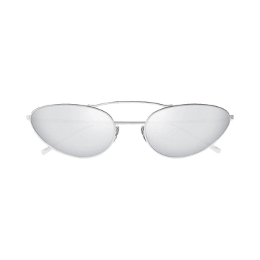 Saint Laurent Cat Eye Sunglasses — Silver