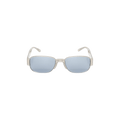 Dries Van Noten Rectangular Sunglasses — Silver