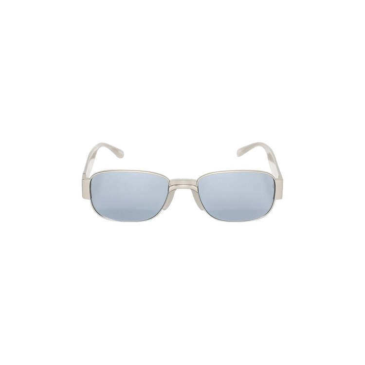 Dries Van Noten Rectangular Sunglasses — Silver