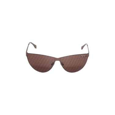 Fendi Cut-Out Sunglasses — Brown