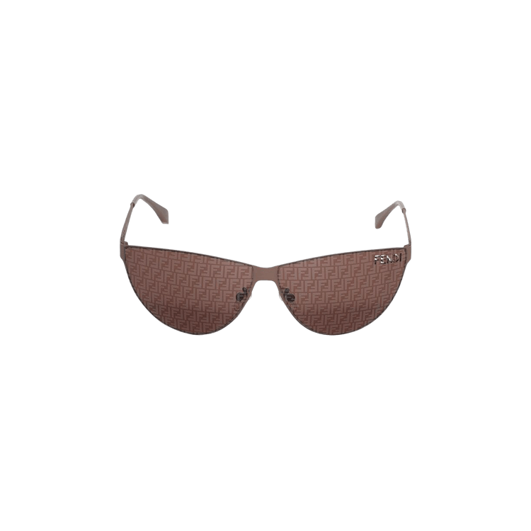 Fendi Cut-Out Sunglasses — Brown