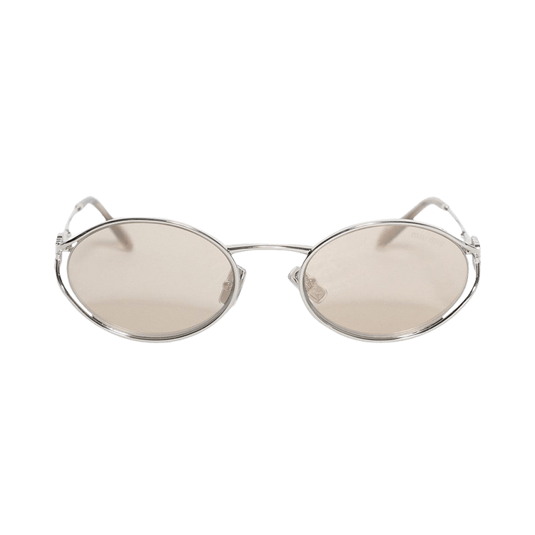 Miu Miu Logo Sunglasses — Brown