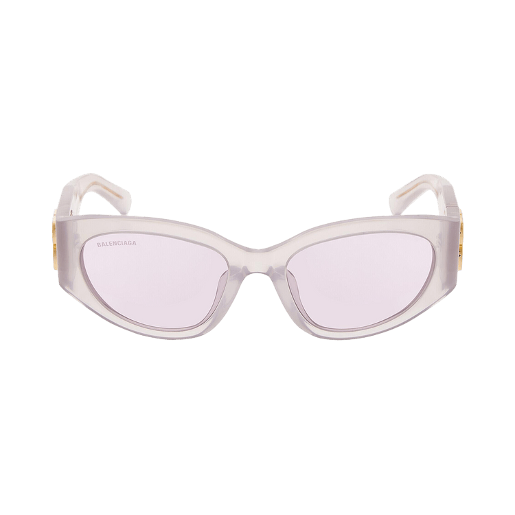 Balenciaga Bossy Round Frame Sunglasses — Pink