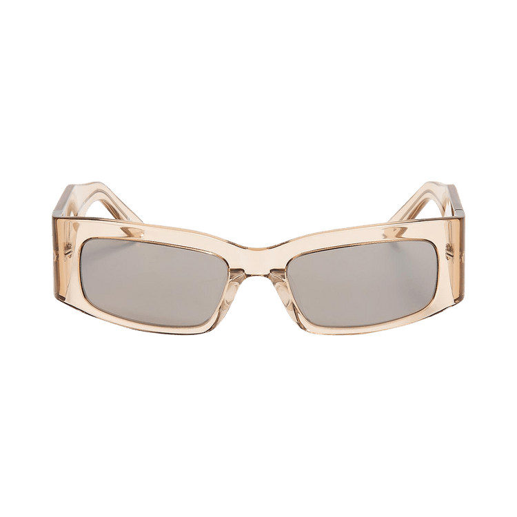 Balenciaga Paper Rectangle Frame Sunglasses — Black