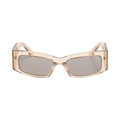 Balenciaga Paper Rectangle Frame Sunglasses — Black