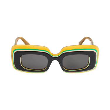 Loewe Multilayer Rectangular Sunglasses — Grey