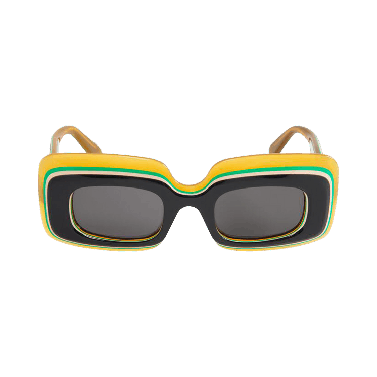 Loewe Multilayer Rectangular Sunglasses — Grey