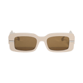 Fendi Rectangular Frame Sunglasses — Tan