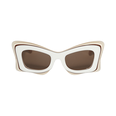 Loewe Multilayer Butterfly Sunglasses — White